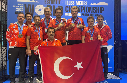 Sualtı Görüntüleme Milli Takımı, İspanya'daki Dünya Şampiyonası'nda birinci oldu