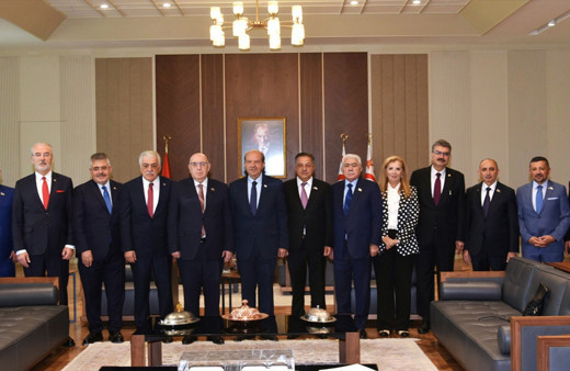 KKTC Cumhurbaşkanı Tatar, 3 ülkenin parlamentolar arası dostluk gruplarını kabul etti