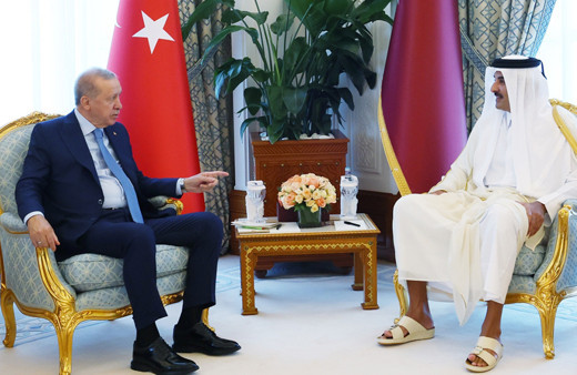 Cumhurbaşkanı Erdoğan, Katar Emiri Al Sani ile bir araya geldi