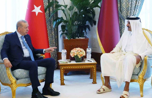 Cumhurbaşkanı Erdoğan, Katar Emiri Al Sani ile görüştü
