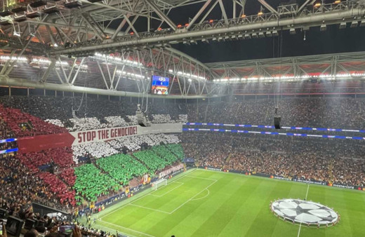 Galatasaray taraftarından Filistin’e anlamlı destek