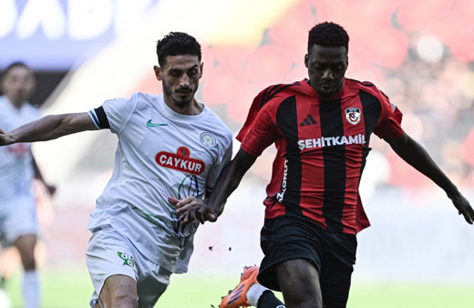 Gaziantep FK-Çaykur Rizespor maçında 4 gol var, kazanan yok