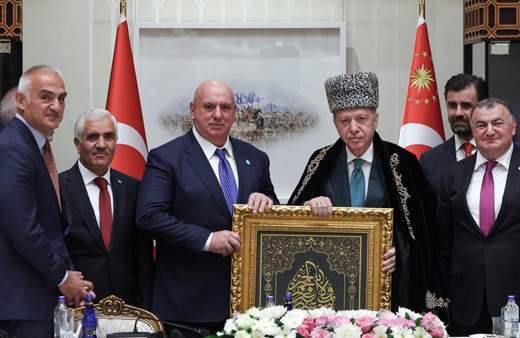 Cumhurbaşkanı Erdoğan, Dünya Ahıskalı Türkler Birliği Heyetini kabul etti