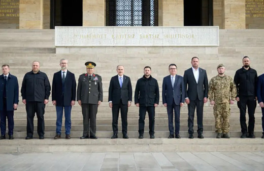 Ukrayna lideri Zelenski'den Anıtkabir'e ziyaret