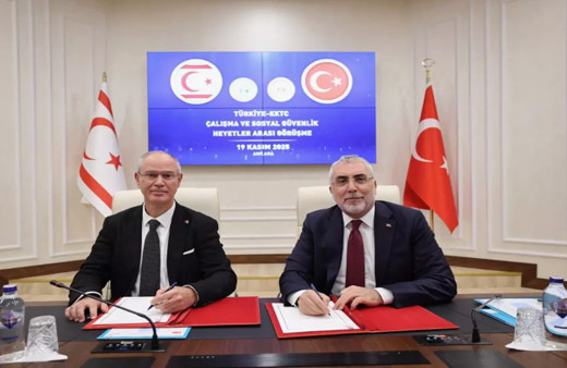 Türkiye ve KKTC Çalışma ve Sosyal Güvenlik Bakanlıkları arasında işbirliği anlaşması imzalandı