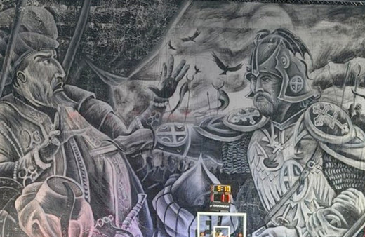 Fenerbahçe Beko Partizan maçınnda Sırp taraftarlardan tepki çeken pankart