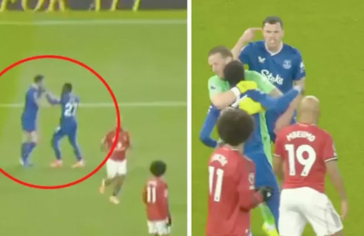 Premier Lig'de takım arkadaşını tokatladı kırmızı kart gördü