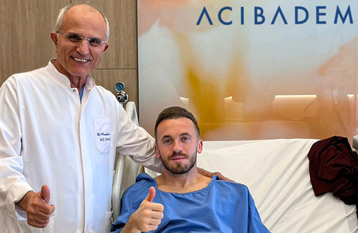 Trabzonspor'da Edin Visca, ameliyat edildi