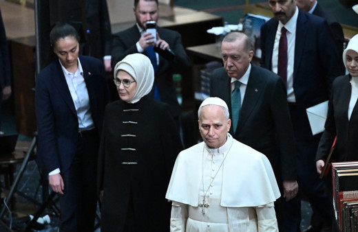 Cumhurbaşkanı Erdoğan, Vatikan Devlet Başkanı Papa 14. Leo'yu resmi törenle karşıladı