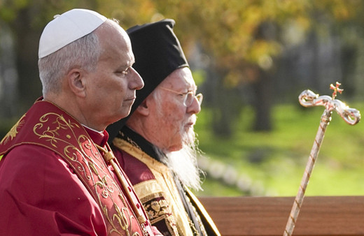 Papa 14. Leo tarihi bazilikada 1700 yıl sonra ayin yaptı! İznik'teki ayinden görüntüler