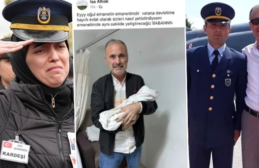 Uçak şehidi Emre Altıok'un ailesinde hüzünlü mutluluk! Şehidin kızı "Gökçe" dünyaya geldi
