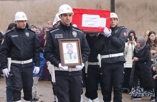 Şehit polis memuru Hatice Ünal Çankırı'da son yolculuğuna uğurlandı