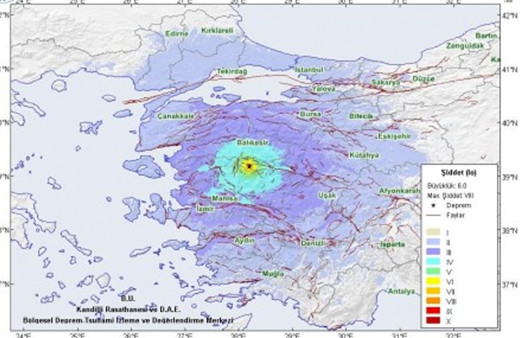 Balıkesir'de yeni deprem oldu büyüklüğünü Kandilli Rasathanesi açıkladı