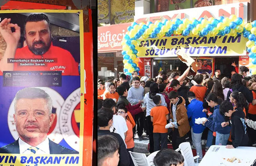 Sadettin Saran'a verdiği sözü tuttu: Bedava döner izdihamı yaşandı