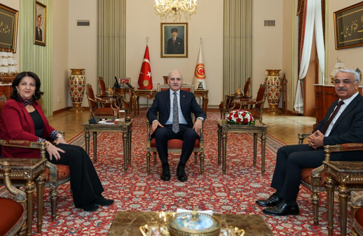 TBMM Başkanı Kurtulmuş, DEM Parti heyetini kabul etti