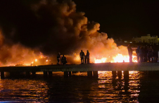 Bodrum'daki marina yangınına bilirkişi incelemesi
