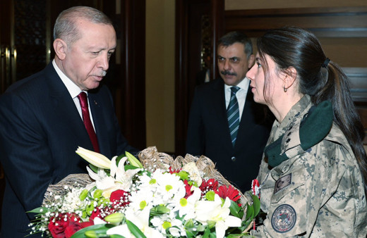 Cumhurbaşkanı Erdoğan, İçişleri Bakanı Çiftçi ve beraberindeki heyeti kabul etti