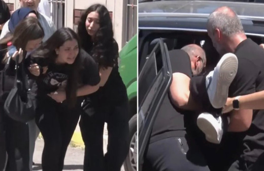 Dilan Polat ayakta durmakta zorlandı! Koruması Can Polat'ın cenazesinde zor anlar