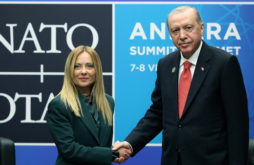Cumhurbaşkanı Erdoğan, İtalya Başbakanı Meloni'yi kabul etti