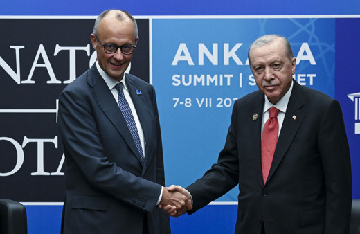 Cumhurbaşkanı Erdoğan, Almanya Başbakanı Merz ile görüştü