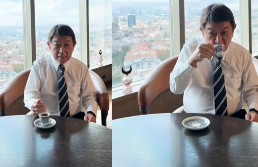 Suyu mum sanan Japon bakan Türk kahvesine hayran kaldı! Fincan bile kapattı...