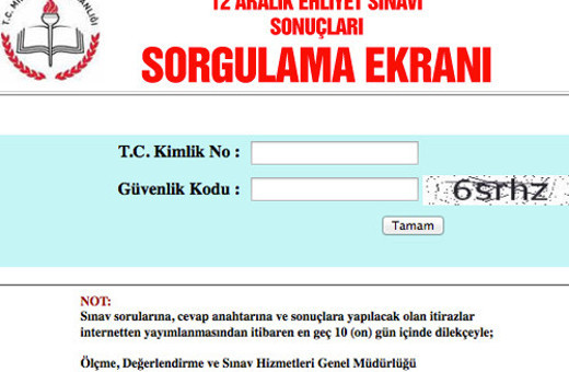 Ehliyet sınavı sonuçları MEB sorgulama