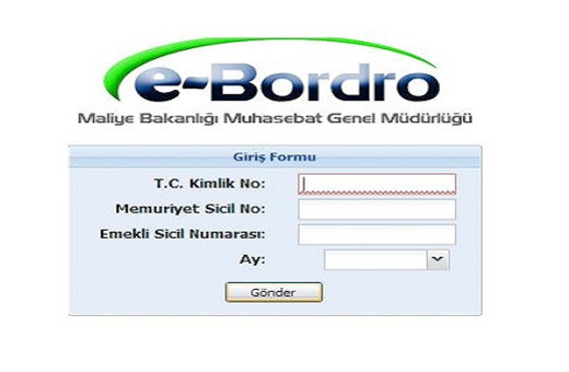E-bordro maaş sorgulama ekranı 2016