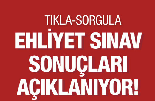 Ehliyet sonuçları 8 ekim sorgulama ekranı