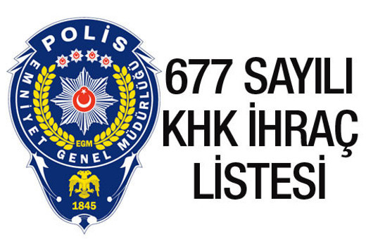 Emniyet ihraç listesi yeni khk bugünkü resmi gazete