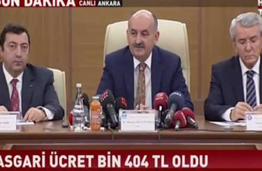 2017 asgari ücret net brüt rakamı Bakan açıkladı