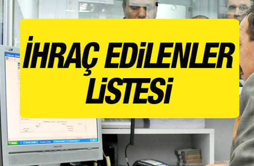 İhraç edilen Tarım ve Gıda bakanlığı memurları listesi