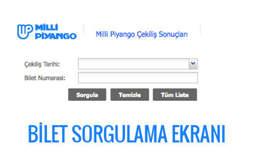 19 Ocak 2017 çekilişi Milli Piyango bilet sorgulama