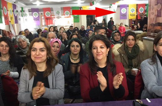 HDP'li Buldan'ın katıldığı 'hayır' kampanyasında olay fotoğraflar