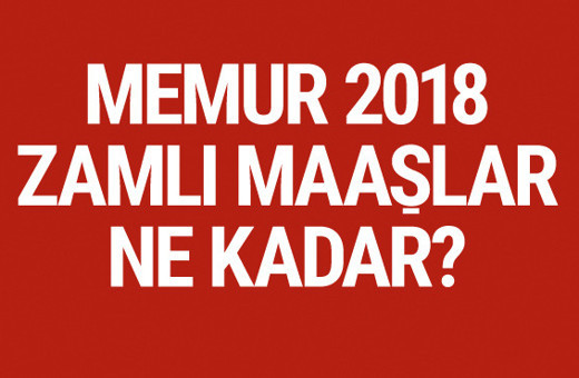Memur maaşı 2018 ne kadar olacak memur zamları 2018 