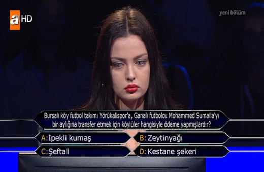 Kim Milyoner Olmak İster'de gecenin sorusu