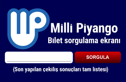 2018 Milli Piyango tam liste bilet sorgulama