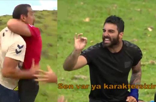 Serhat Akın ve Eser West kavga görüntüleri 