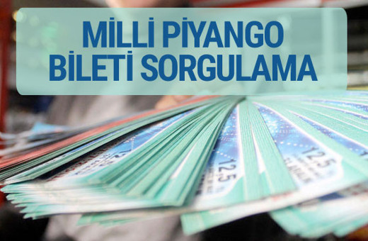 Milli Piyango bileti 19 Nisan çekilişi sorgulama
