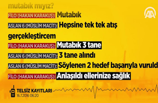 Akın Öztürk'ün damadının telsiz kaydı (15 Temmuz videoları)