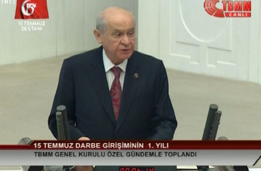 Bahçeli'den 'kontrollü darbe' tepkisi