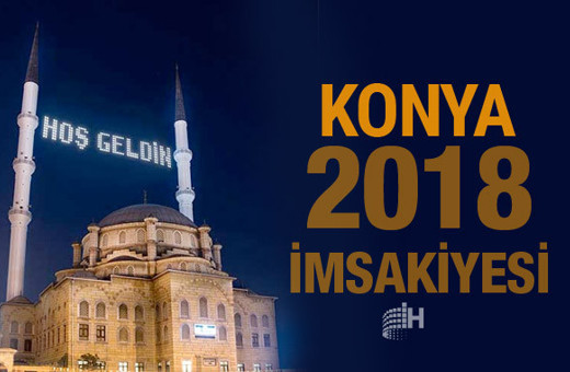Konya İmsakiye 2018 Diyanet sahur imsak vakti iftar saatleri