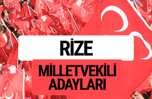 MHP Rize milletvekili adayları 2018 YSK kesin listesi
