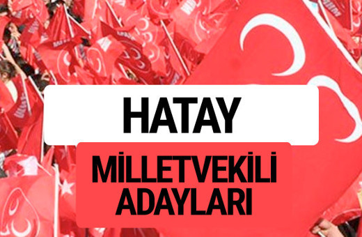 MHP Hatay milletvekili adayları 2018 YSK kesin listesi