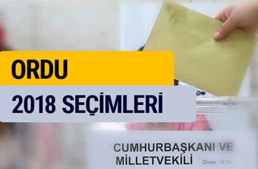 Ordu 2018 seçim sonucu YSK sonuçları