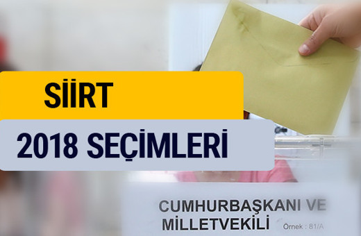 YSK 2018 seçim sonuçları Siirt  sonucu