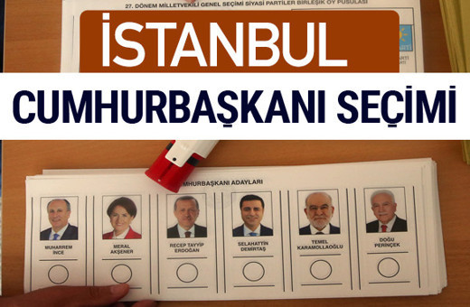 İstanbul Cumhurbaşkanları oy oranları YSK Sandık sonuçları 