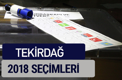 Tekirdağ oy oranları partilerin ittifak oy sonuçları 2018 - Tekirdağ