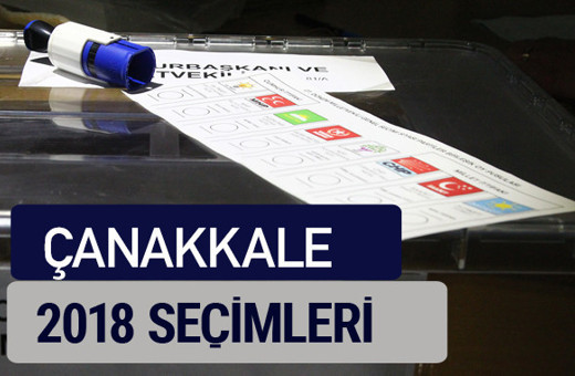 Çanakkale oy oranları partilerin ittifak oy sonuçları 2018 - Çanakkale