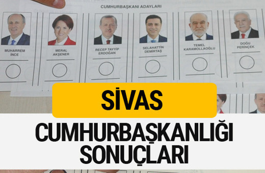 Sivas Cumhurbaşkanlığı seçim sonucu 2018 Sivas sonuçları