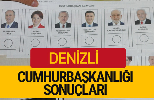 Denizli Cumhurbaşkanlığı seçim sonucu 2018 Denizli sonuçları